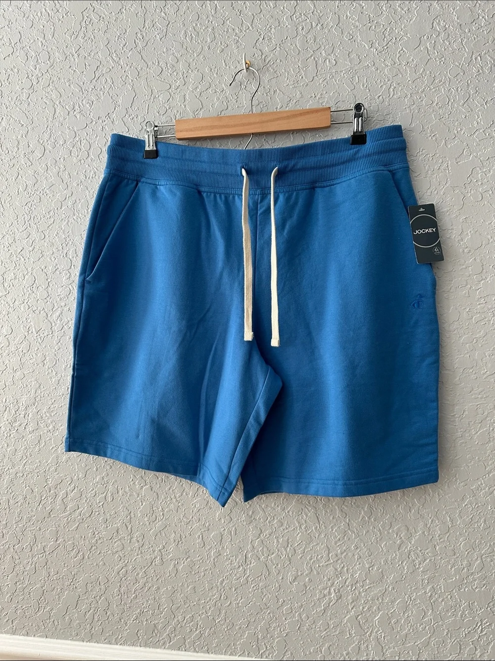 Jockey Blue Casual Drawstring Shorts with White Cord